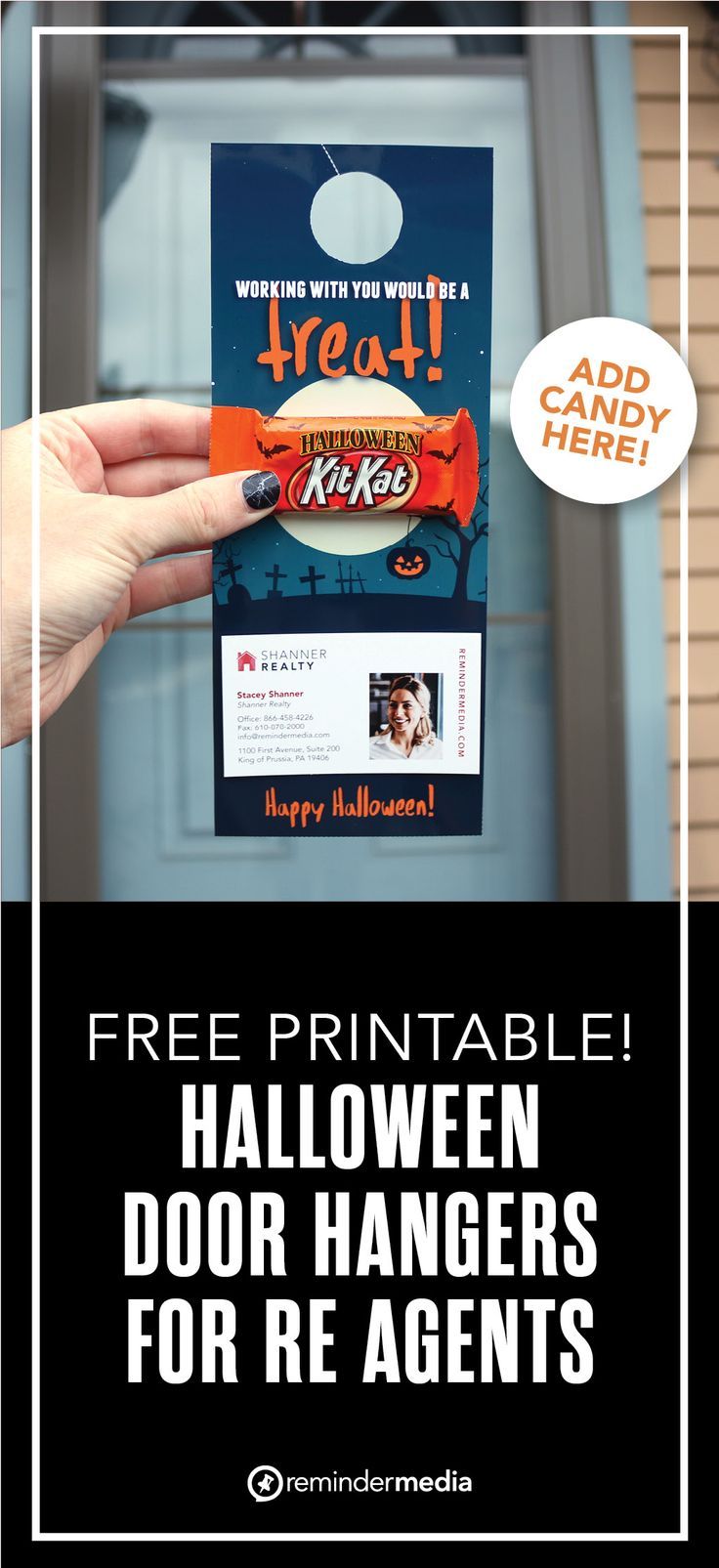 halloween door hangers with text that reads free printable halloween door hangers for re - agent