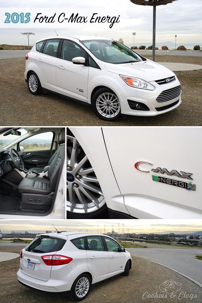 the 2013 ford c - max energy hatchback is shown in three different pictures, and it's all white