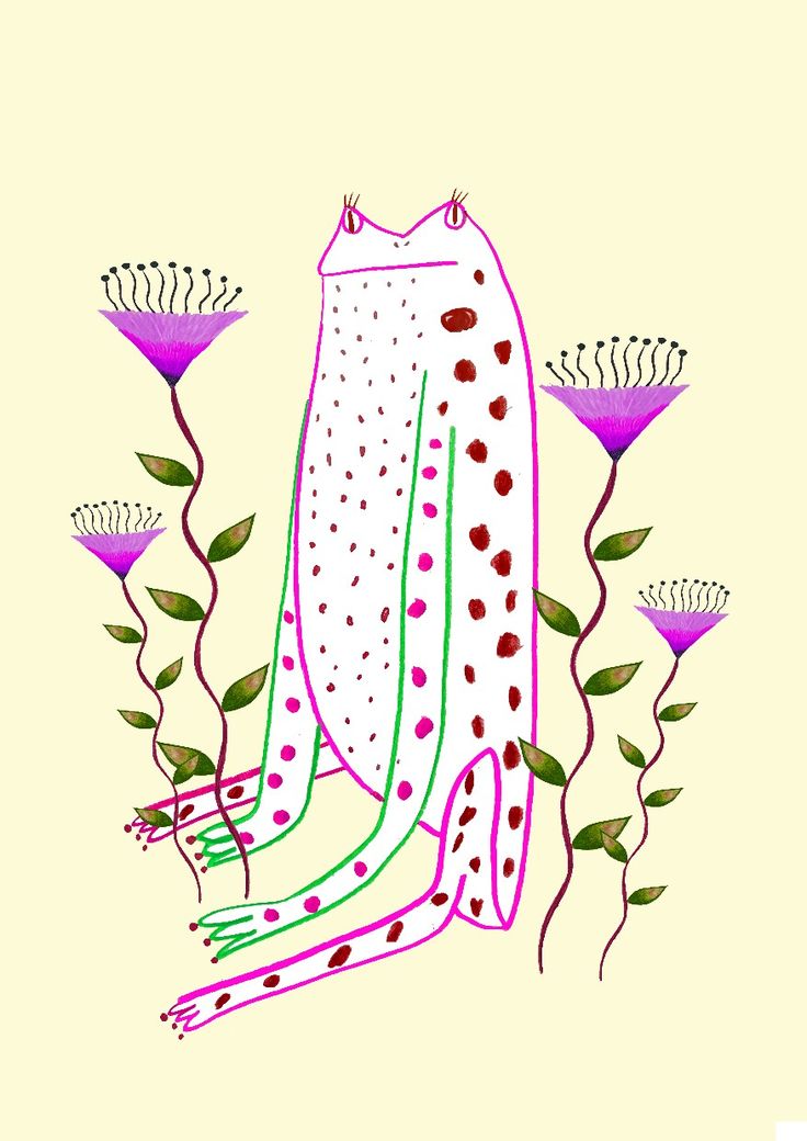 a drawing of a woman's legs with flowers in the background