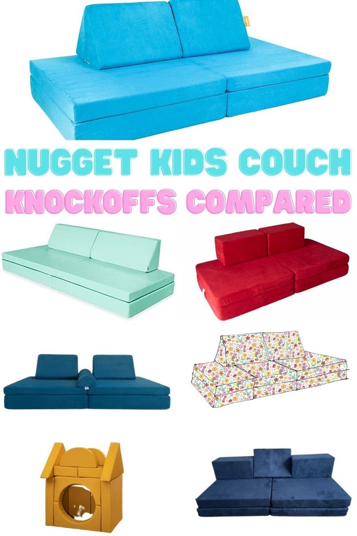 Nugget Couch Alternatives: Comparing All of the Knock-Offs 🛋️ http://celebratingwithkids.com/nugget-couch-alternatives-comparing-all-of-the-knock-offs/ Couch Alternatives, Nugget Comfort, Small Kids Playrooms, Modern Living Room Sofa Set, Playroom Seating, Nugget Couch, Diy Playroom, Kids Couch, Cave Basement