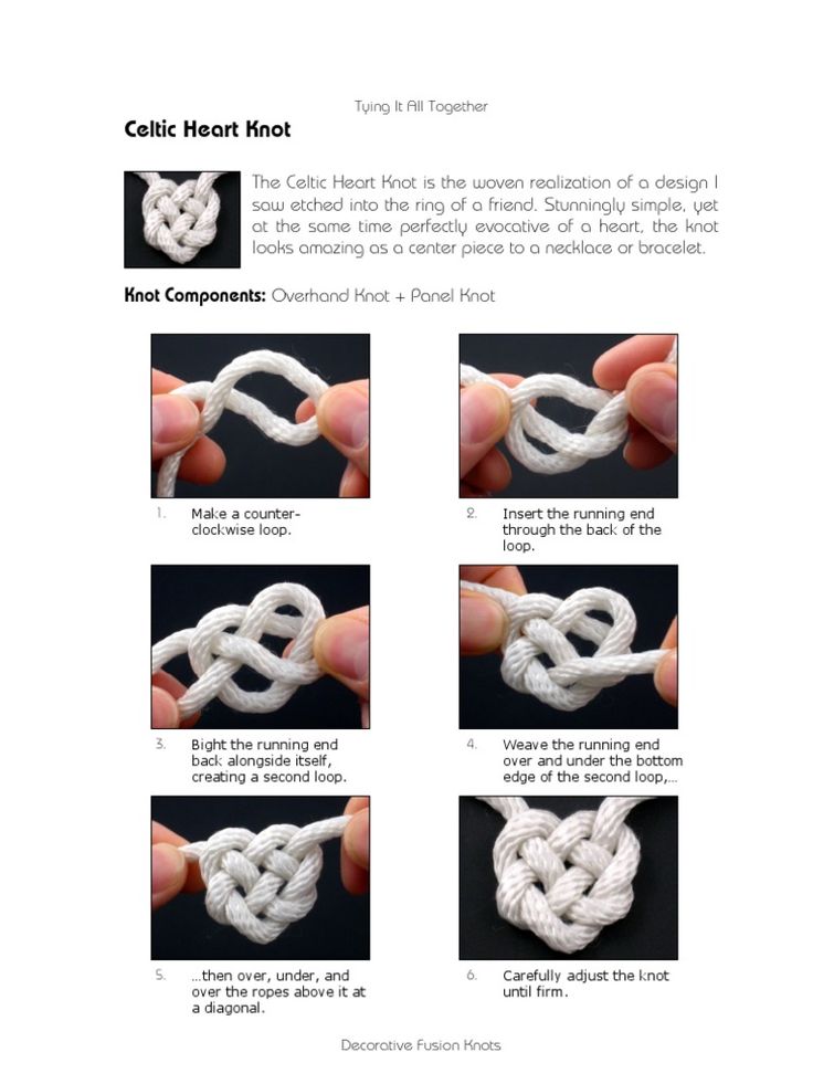 instructions for how to crochet the celtic knot