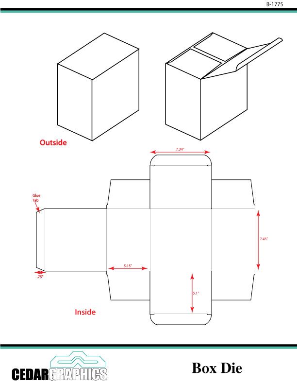 the box die is cut out and ready to be used for making an origami