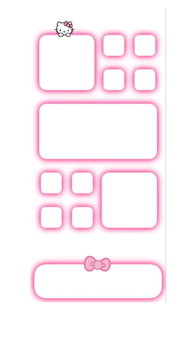 a pink hello kitty sticker on the back of a cell phone