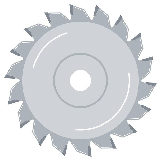 a circular saw blade on a white background