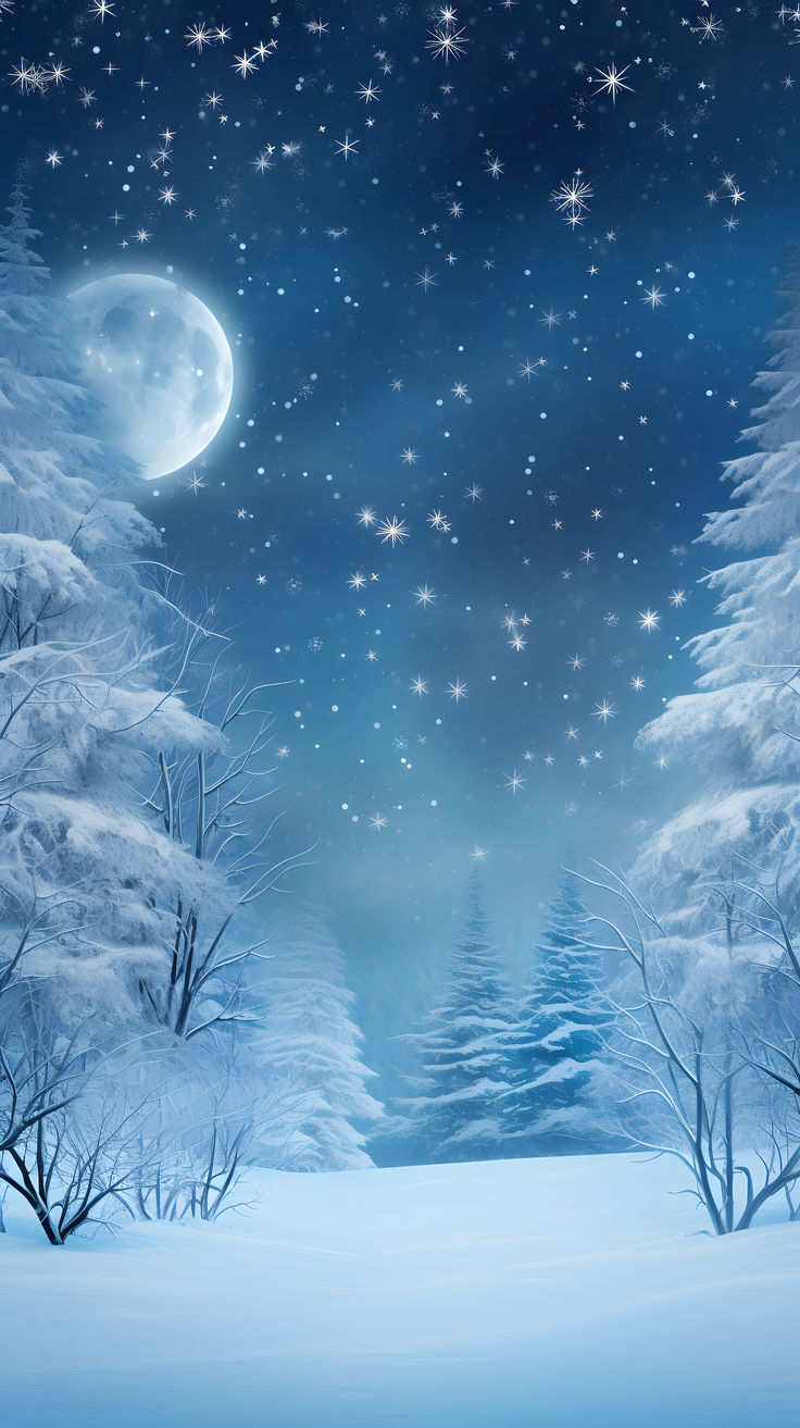 Snowy landscape wallpapers capturing the charm of winter. Animated Winter Wallpaper, Cute Winter Background Wallpapers, Winter Background Wallpapers, Blue Winter Aesthetic, Snowy Wallpaper, Winter Guardian, Winter Scenes Wonderland, Winter Wonderland Background, Winter Wonderland Wallpaper