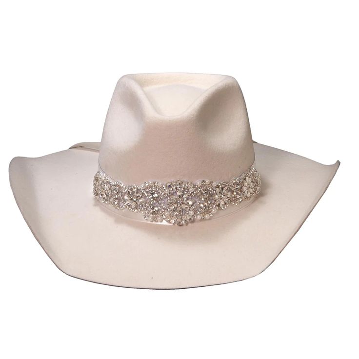 Juliet | Womens Felt Cowboy Hat – American Hat Makers Elegant Rhinestone Hats For Country Events, Western Fedora Hat For Wedding, Elegant White Hat Bands For Rodeo, Western Flat Brim Wedding Hat, Elegant White Hat Band For Rodeo, Western Style Flat Brim Wedding Hat, Western Style Wedding Hat With Flat Brim, Elegant White Hats For Ranch, Elegant White Hat For Ranch