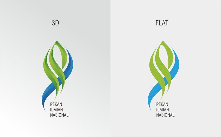 two different logos with the words flat and pesani in blue, green and white