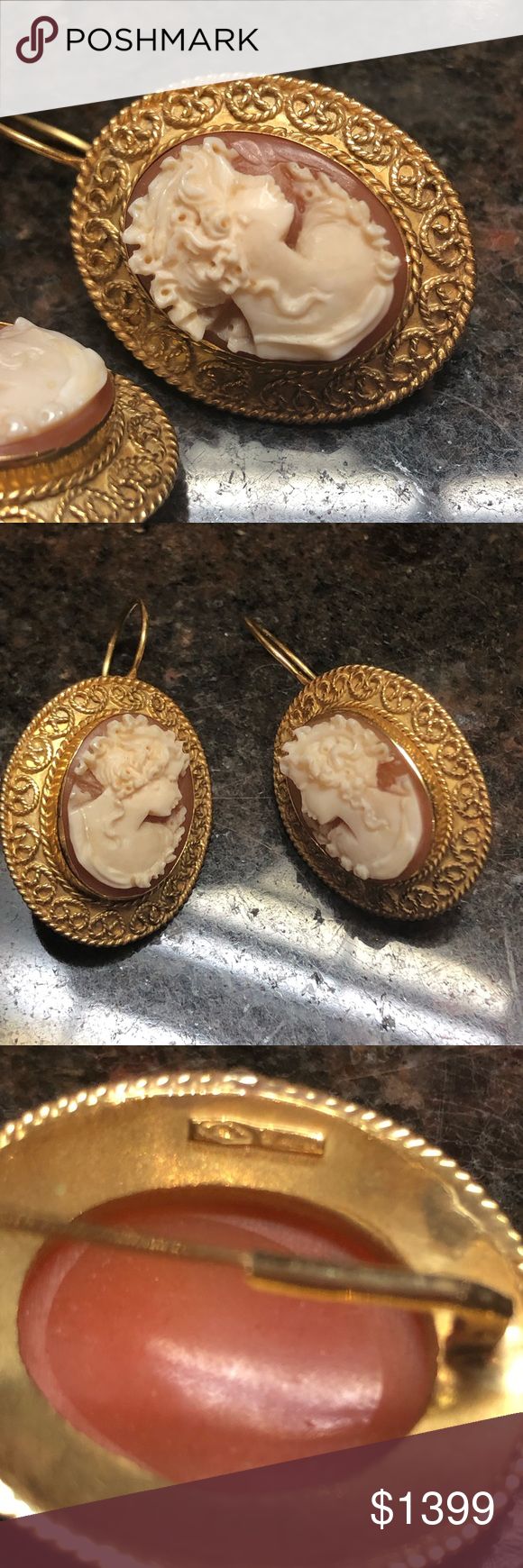 Vintage large 18 karat cameo drop earrings vintage 18kt made in Italy drop cameo earrings. There are hand crafted. These earrings are simply beautiful! Just in time for valentine’s Day Jewelry Earrings Cameo Earrings, Selling On Poshmark, Earrings Vintage, Simply Beautiful, Just In Time, Luxury Items, Vintage Earrings, Shop Earrings, Hand Crafted