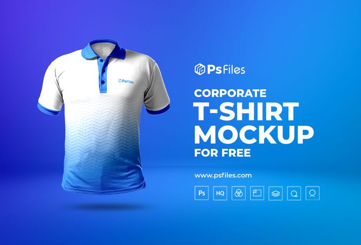 a t - shirt mockup for free with the text corporate, corporately designed