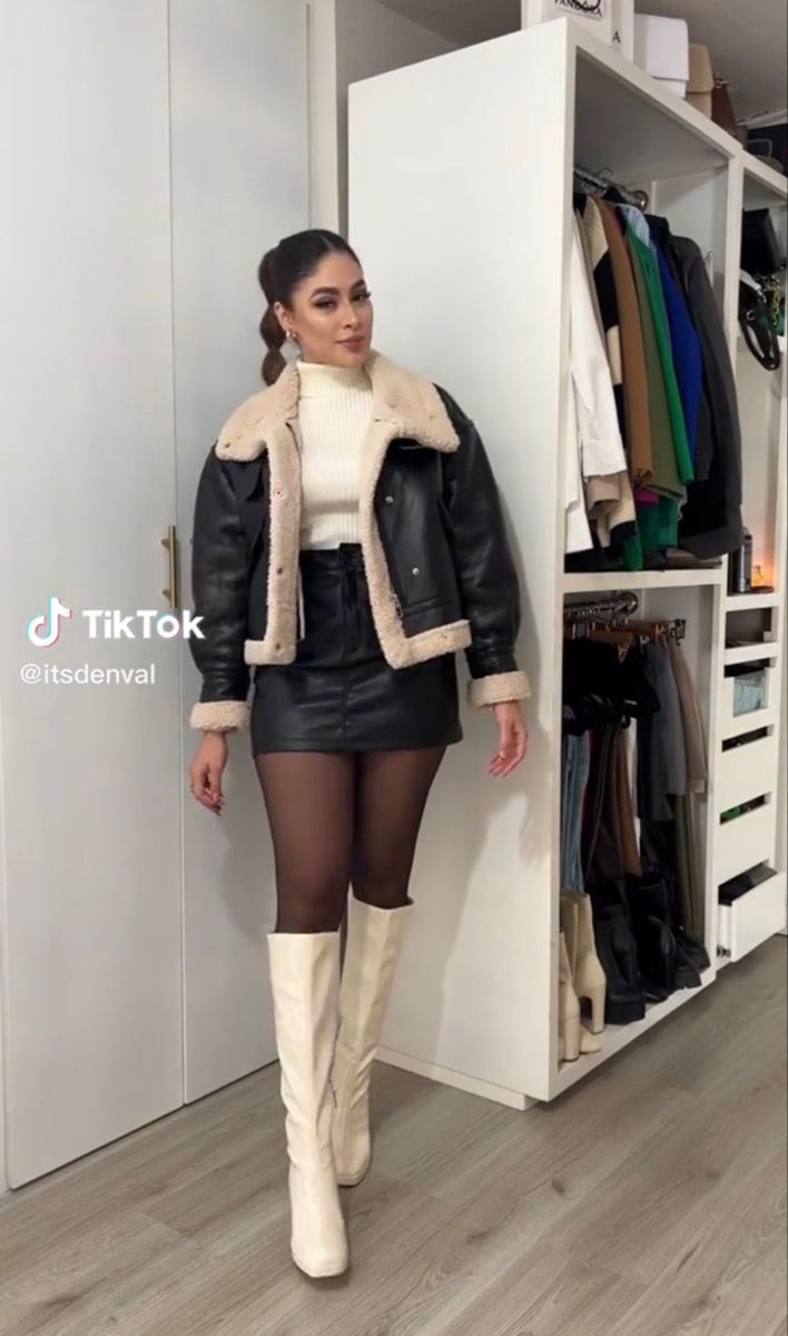 Outfit Botas, Rok Outfit, Nyc Fits, Classy Winter Outfits, Looks Country, Winter Fashion Outfits Casual, Cold Outfits, Shein Outfits, Shein Dress