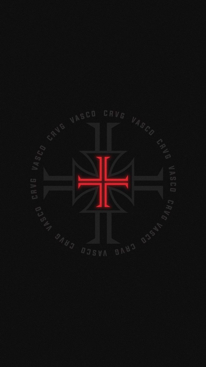 the red cross logo on black background