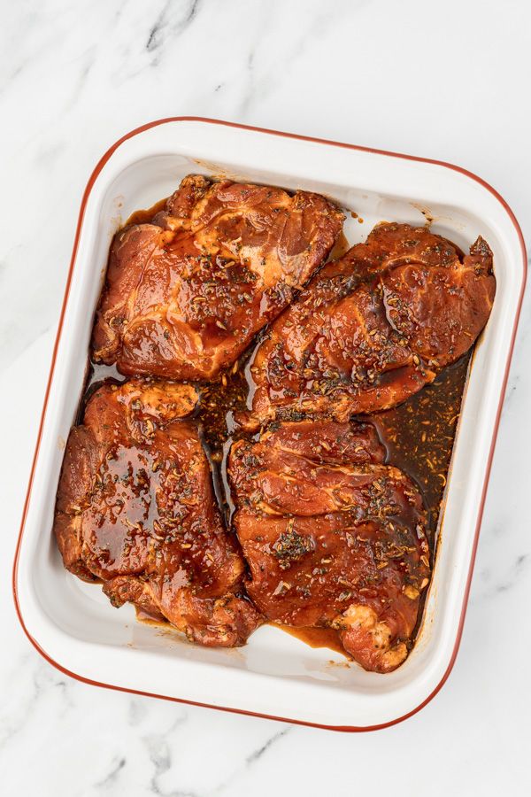 the meat is cooked and ready to be served in the oven on the counter top