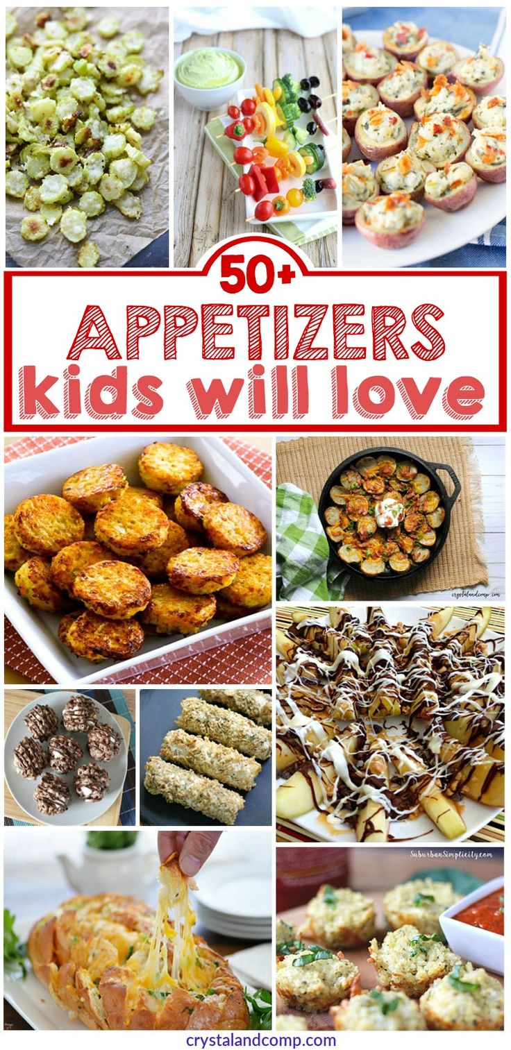 50 appetizers kids will love