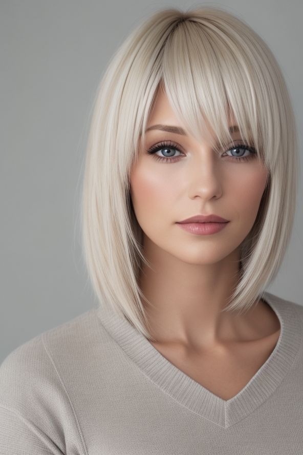 hairstyles for medium length hair Cool Blonde Hair Colour, Extension Hair, Cool Blonde Hair, Blending Gray Hair, Blonde Hair Looks, Hairstyles For Medium Length Hair, Haircut And Color, Penteado Cabelo Curto, Medium Length Hair