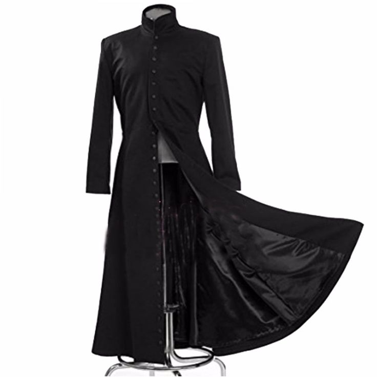 Matrix Cosplay, Neo Matrix, Matrix Neo, Matrix Reloaded, Gothic Men, Twill Coat, Costume Noir, Global Dress, Long Trench