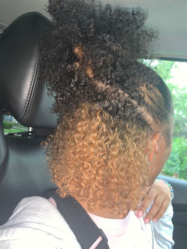 Peekaboo On Curly Hair, Under Hair Dye Curly, Curly Hair Under Dye, Coily Hairstyles, 2024 Haircuts, Peekaboo Hair Colors, Hair Stripes, Dyed Curly Hair, Girl Hair Colors