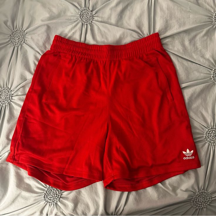 Never Worn Mesh Adidas Basketball Shorts Men’s Size L The Pockets Have Zippers And The Waist Is Draw String (With The Draw String Being Inside Of The Shorts). Bigger Hole Mesh Size On The Outside, And Smaller Hole Mesh On The Inside. Material Is A Bit Thick But Breathable, Good Quality. Ships From San Diego, Ca Smoke Free Cat Loving Home Adidas Cotton Bottoms With Built-in Shorts, University Red Casual Bottoms For Streetwear, Casual University Red Bottoms For Streetwear, Adidas Red Casual Bottoms, Red Casual Adidas Bottoms, Adidas Athletic Cotton Shorts With Built-in Shorts, Casual University Red Bottoms With Pockets, Casual Bottoms With Pockets In University Red, Casual University Red Shorts For Streetwear