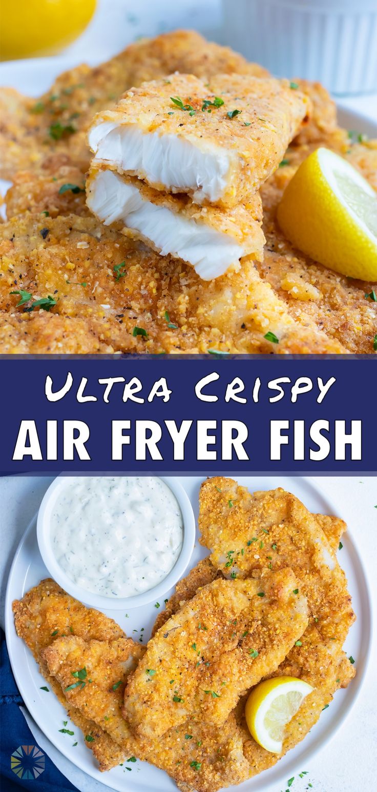 air fryer fish Cornmeal Crust, Air Fried Fish, Air Fryer Fish Recipes, French Ideas, Recipes Fish, Air Fryer Fish, Air Fryer Oven Recipes, Jambalaya Recipe, Fried Fish Recipes