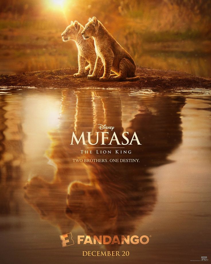 the lion king character poster for disney's upcoming film, mufasa