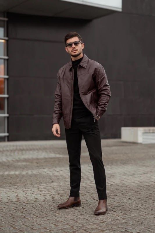 Mens Chelsea Boots Outfit Black, Mens Fashion Chelsea Boots Outfit, Men In Chelsea Boots Outfit, Chelsea Boot Formal Outfit Men, Mens Outfit With Black Jeans, Brown Chelsea Boots Men Outfit Formal, Brown Boots Outfit Men Formal, Mens Outfits Chelsea Boots, Outfits With Chelsea Boots Men