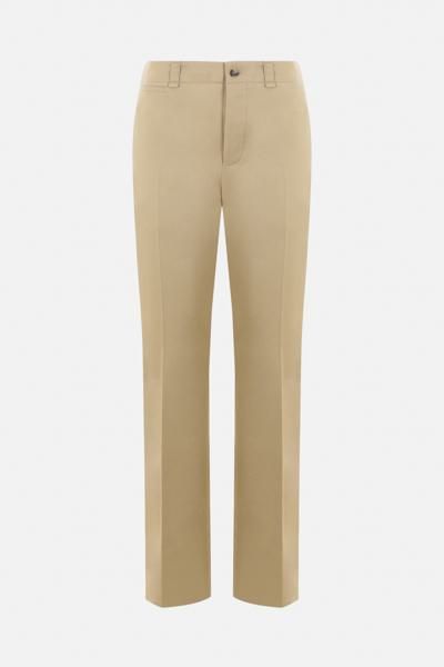 Saint Laurent's straight-leg pants crafted in beige cotton drill. Featuring button closure, belt loops, multiple pockets and central pressed crease.Gender: WomenMaterial: T COTTON 100%;BU BUBALUS BUBALIS O:IN 100%;F COTTON 100%Color: BeigeMade in: ITProduct ID: 786680Y1A622965*Import tax/duty will be calculated at checkout (If applicable) Workwear Chinos With Straight Hem And Belt Loops, Workwear Chinos With Belt Loops And Straight Hem, Classic Straight Pants With Pressed Crease, Beige Formal Pants With Straight Hem, Formal Beige Pants With Straight Hem, Elegant Straight Bottoms With Belt Loops, Straight Pants With Pressed Crease, Classic Straight Bottoms With Belt Loops, Classic Straight Pants With Belt Loops