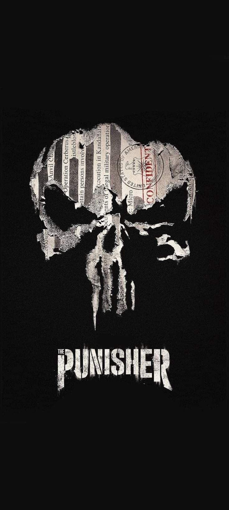 a black shirt with the words,'punkher'written on it and a skull in