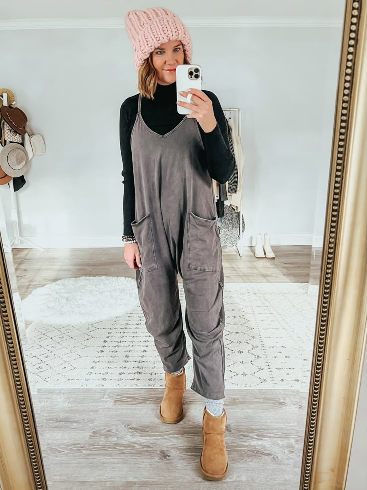 Shop Hot Shot Onesie and other curated products on LTK, the easiest way to shop everything from your favorite creators. Comfy Jumpsuit Outfit Winter, Jumpsuits In Winter, Baggy Jumpsuit Outfit Winter, Onesie Outfit Women Street Styles, Oversized Romper Outfit, Winter Romper Outfit Jumpsuits, Hotshot Onesie Outfit Fall, Green Jumpsuit Outfit Winter, Hotshot Onesie Outfit Winter