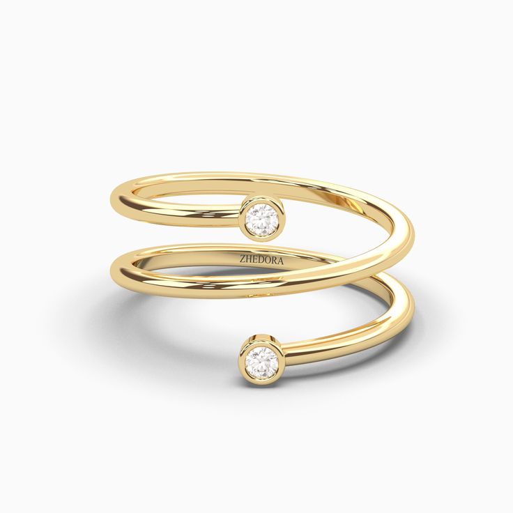 Wrap Ring, Wrap Around Ring, Twisty Band, Wrap Around Band, Gifts For Her, Gifts For my Daughter, Gold Wrap Around Band, 14K Gold Wrap Band The wrap-around ring is a chic and contemporary piece that elegantly encircles the finger twice, creating a stylish and dynamic look. Crafted with precision, this unique design features a small round stone delicately set at each end of the double loop. The stones, modest yet eye-catching, add a touch of sparkle to the sleek and modern aesthetic of the ring. The wrap-around style not only enhances the visual interest but also provides a comfortable and adjustable fit. Features: Brand: Zhedora Metal: Solid Gold Available Colors: Yellow Gold, White Gold, Roae Gold Ring Width: 1.7MM Gold Kt: Available in 10k, 14K and 18K Ring Style: Band Number of Stones: Band Gifts, Wrap Around Ring, Ring Wrap, Chic Rings, Gold Wrap, Wrap Ring, For Her Gifts, For My Daughter, Eternity Wedding Band