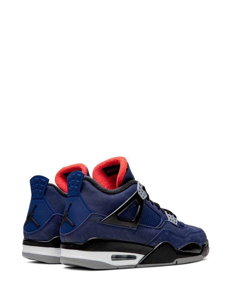 Find JORDAN Air 4 Winterized Loyal Sneakers on Editorialist. Supplied by a premier sneaker marketplace dealing with unworn, already sold out, in demand rarities. Each product is rigorously inspected by experienced experts guaranteeing authenticity. The Air Jordan 4 Winter “Loyal Blue” receives a winter-ready makeover for the iconic silhouette. The premium iteration of the “Loyal Blue” Air Jordan 4 sports a colorway reminiscent of rapper Eminem’s “Encore” Jordan 4, as covetable a sneaker as any w Air Jordan 4 High-top With Abzorb Midsole, Air Jordan 4 Lace-up With Abzorb Midsole For Streetwear, Navy Custom Sneakers With Contrast Sole, Sporty Air Jordan 4 With Abzorb Midsole, Navy Sporty Custom Sneakers With Cushioned Footbed, Navy Custom Sporty Sneakers With Cushioned Footbed, Navy Urban Sneakers For Streetwear, Sporty Air Jordan 4 Low-top With Abzorb Midsole, Sporty Air Jordan 4 With Abzorb Midsole For Streetwear