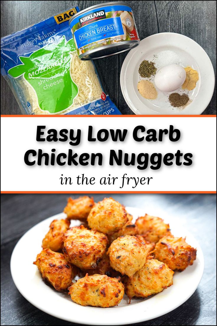 easy low carb chicken nuggets in the air fryer