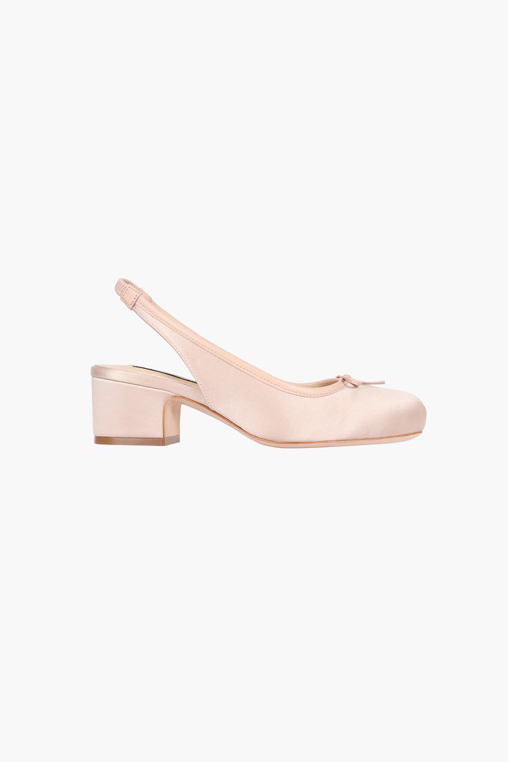 Sandy Liang Clothes, Sandy Liang Shoes, Light Pink Shoes, Satin Ballet Flats, Beautiful Wardrobe, Ballet Heels, 2024 Wishlist, Eid Outfit, Spring Inspo