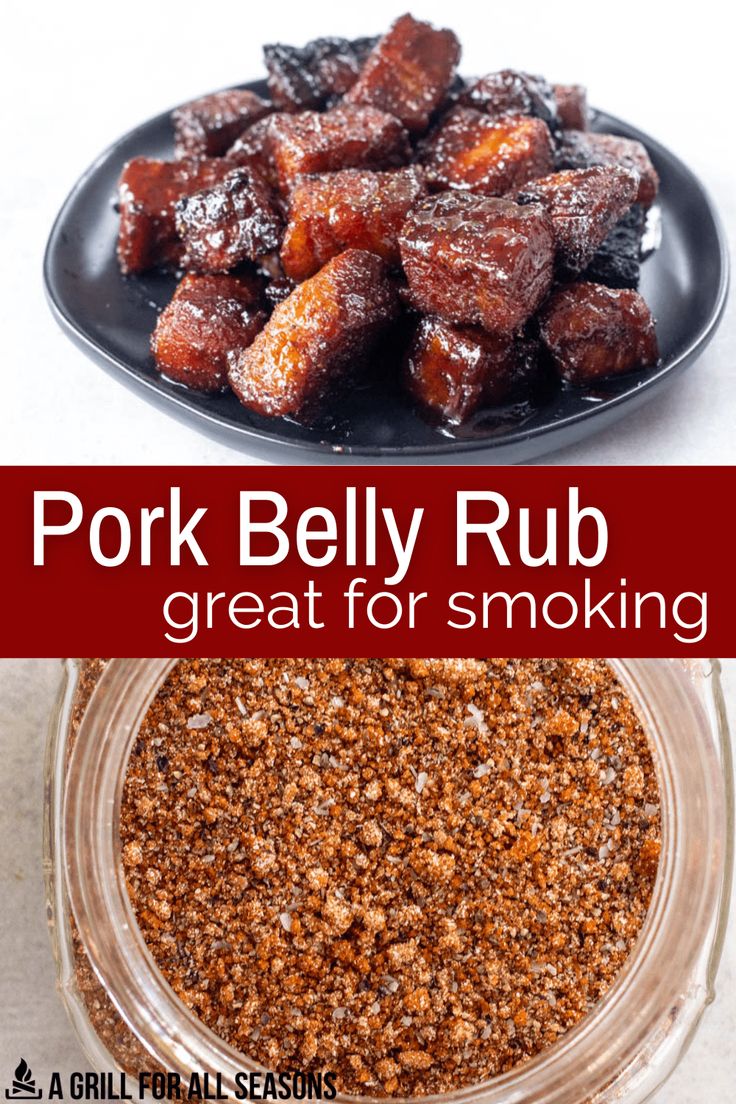 Pork Belly Recipes Grilled, Pork Belly Seasoning Recipe, Pork Belly Smoker Recipes, Pork Belly Rub Recipe, Grilled Pork Belly Recipes, Porkbelly Smoked, Pork Belly Seasoning, Pork Belly Rub, Smoked Pork Belly Recipes