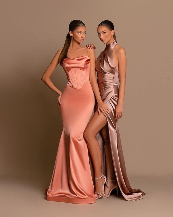 Satin Bridesmaid Dresses Long, Halter Bridesmaid Dress Long, Bridesmaid Dresses Long, Halter Bridesmaid Dress, Formal Occasion Dress, Prom Dresses Long Mermaid, Mermaid Bridesmaid Dresses, Evening Party Gowns, Long Evening Gowns