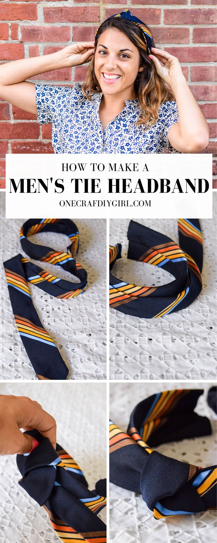 how to make a men's tie headband