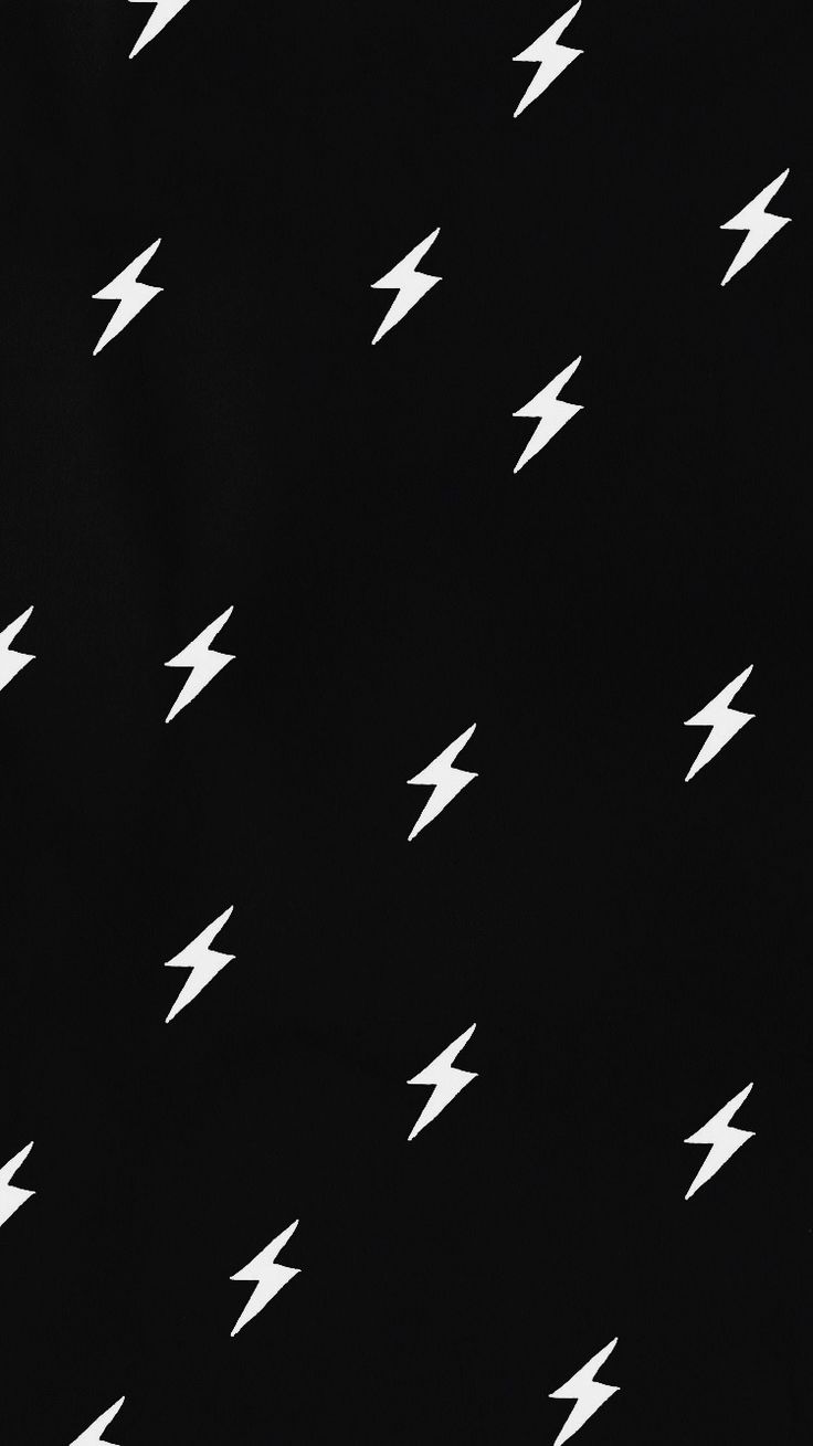 black and white lightning bolt pattern background