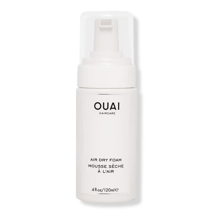 OUAI - Air Dry Foam | Ulta Beauty Texturizing Hair, Ouai Leave In Conditioner, Ouai Haircare, Wave Spray, Hair Massage, Melrose Place, Hair Frizz, Frizz Free Hair, Key Notes