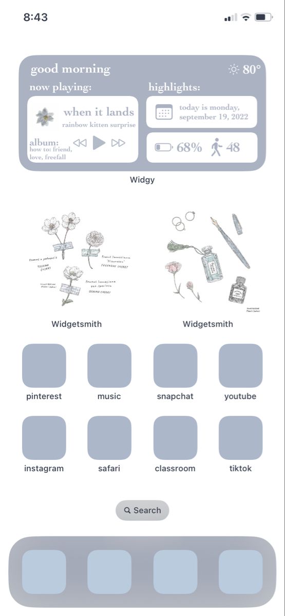 an info sheet showing the different types of flowers and their names in blue, white and gray