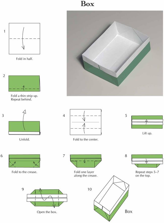 how to make an origami box with instructions on how to fold the paper