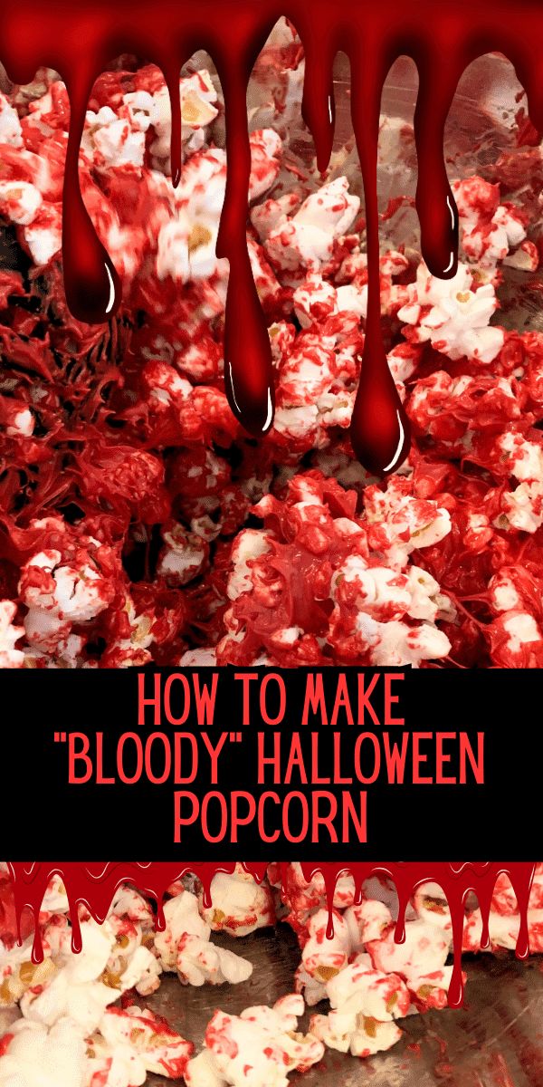 How To Make Red Bloody Halloween Popcorn For Halloween Party Treats - This popcorn for Halloween is great for Halloween party food easy ideas for teen Halloween party, gross foods for Halloween, vampire Halloween foods, horror snack ideas, tween Halloween party Halloween movie night, kids Halloween party food bar, party popcorn bar, or scary Halloween snacks for party. EASY POPCORN RECIPES HALLOWEEN TREATS! #halloweenparty #halloweenpopcorn #halloweenmovies #movienight #popcornbar #... Snacks For Party Easy, Halloween Party Food Easy, Food Bar Party, Halloween Snacks For Party, Carnival Party Foods, Gross Halloween Foods, Vampire Halloween Party, Kids Halloween Party Food, Teen Halloween Party