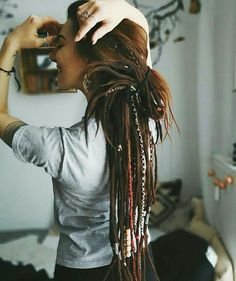 Hair Envy - super co Half Dreaded Hair, Rasta Braids, Half Dreads, Partial Dreads, Rasta Hair, Dread Head, Dreads Girl, Beautiful Dreadlocks, Hippie Hair