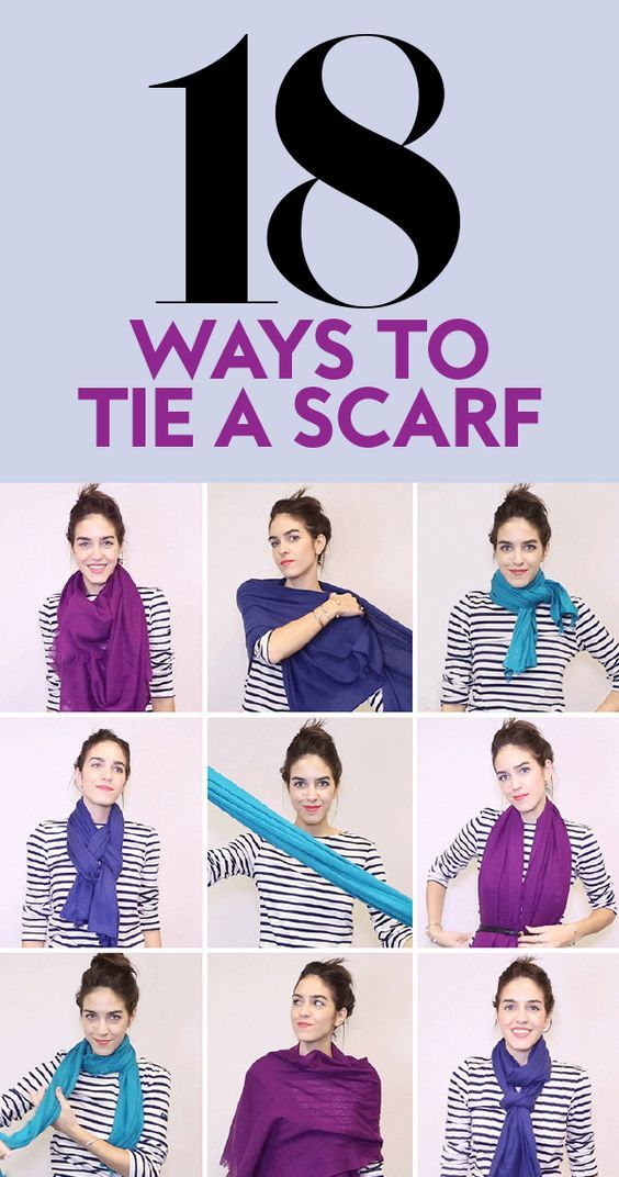 Way To Tie A Scarf, Ways To Drape A Scarf, Scarf Tying With Ring, How To Tie Infinity Scarf, Tie Scarves Tutorial, How To Fold Scarf For Neck, Easy Scarf Tying Simple Casual, How To Tie A Triangle Scarf, Tie Rectangle Scarf