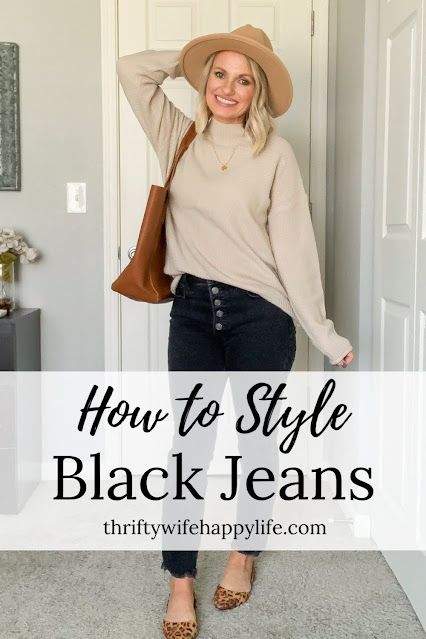 Black Pants And Jean Shirt Outfit, Black Jeans With Sweater Outfit, Black Jeans Outfit Winter Work, Black Jeans Outfit Ideas For Women, Tops To Wear With Black Jeans, How To Style Black Straight Leg Jeans, Black Jeans Outfit Work Casual Office, Casual Black Jeans Outfits For Women, Black Jeans Outfit Fall 2024