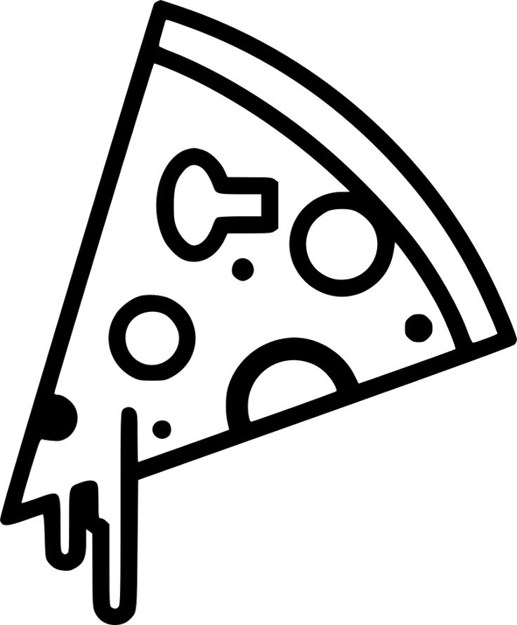 a slice of pizza with the word go written in black and white ink on it