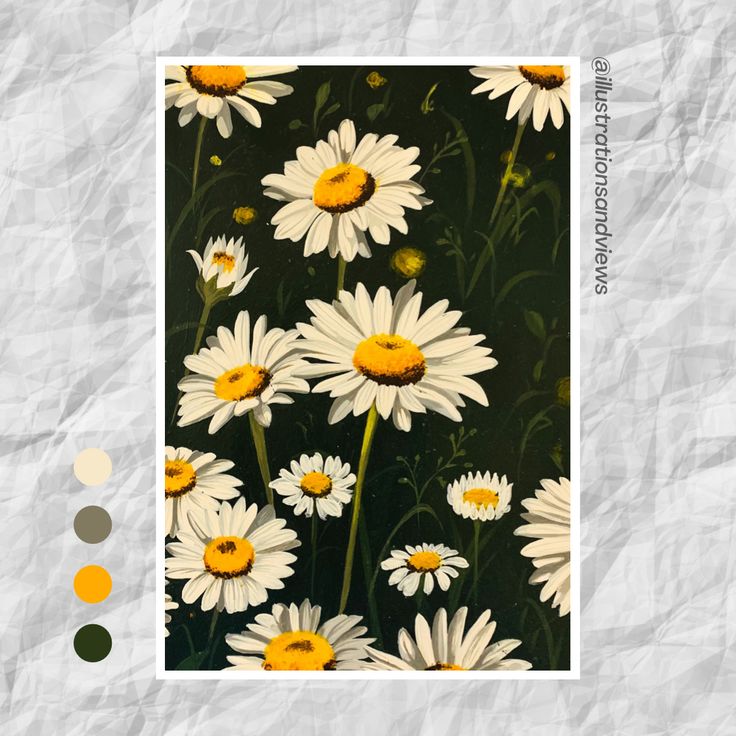 Daisy florals flowers floral art painting acrylic artwork spring white aesthetic fields daisies flower Holiday Canvas Painting Ideas, House Painting Canvas, Huge Canvas Painting Ideas, Daisy Acrylic Painting, Huge Canvas Painting, Painting Design Ideas, Daisy Fields, Fall Canvas Painting, Earth Day Crafts