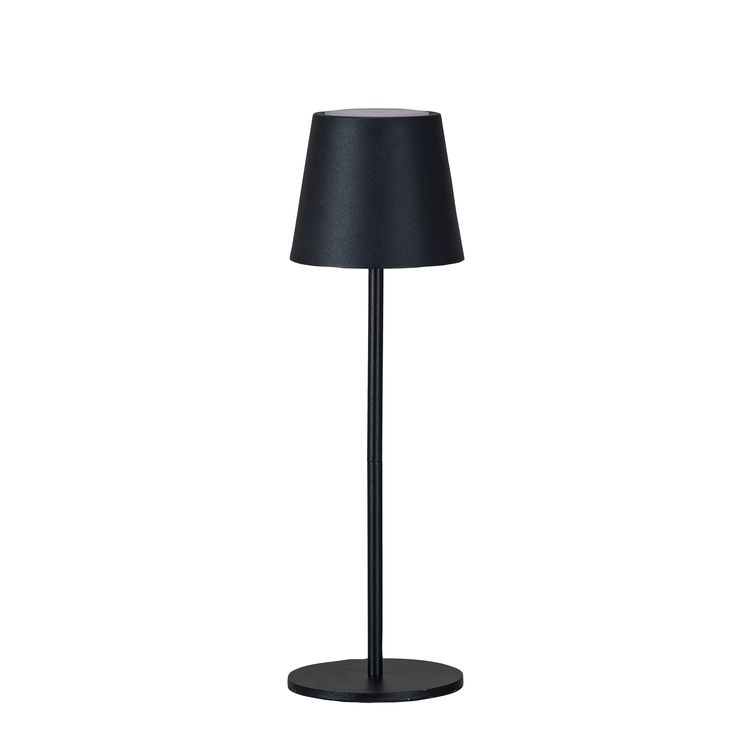 a black lamp on a white background