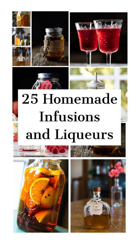 the cover of 25 homemade infussions and liqueurs