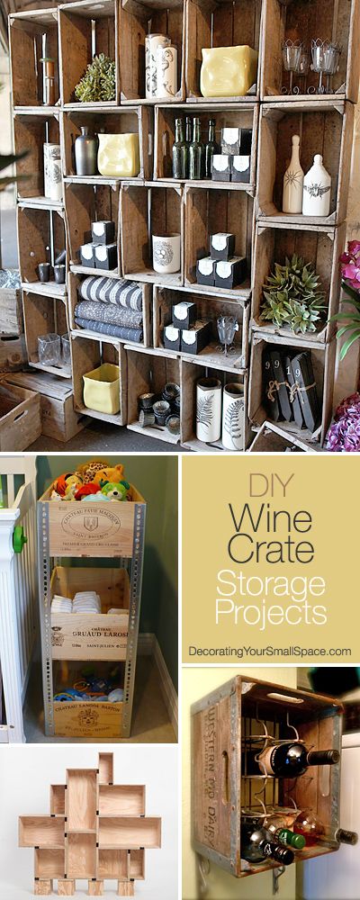 diy wine crate storage projects that are easy to make and great for small spaces