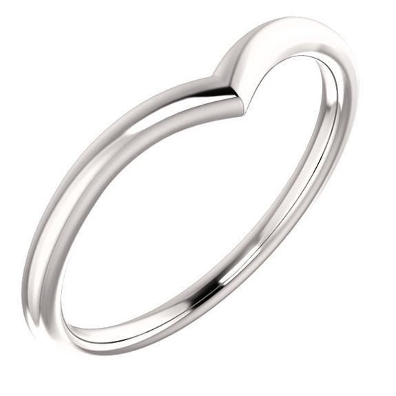 a white gold heart shaped ring on a white background