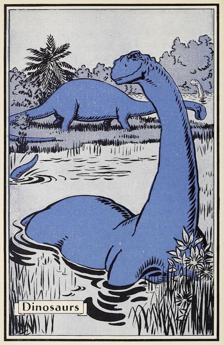 an image of a blue dinosaur in the water