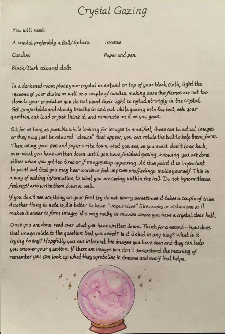 a handwritten letter to crystal gazing, with an image of a baby in a glass ball